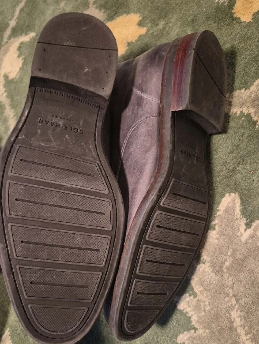 Cole Haan Men's Gray Leather Chukka Boots